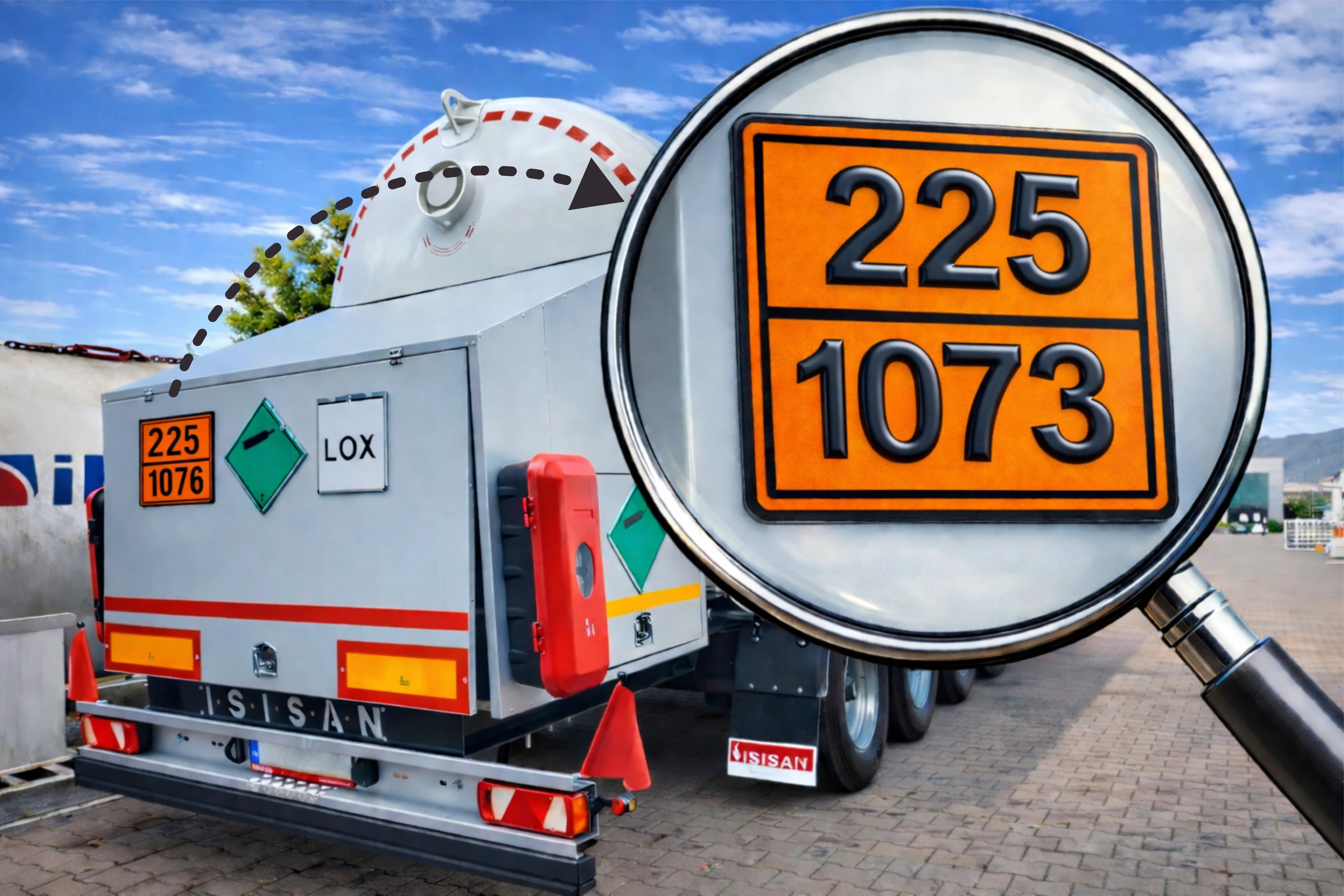 225-1073 LİKİT OKSİJEN Kriyo Tanker Levhası