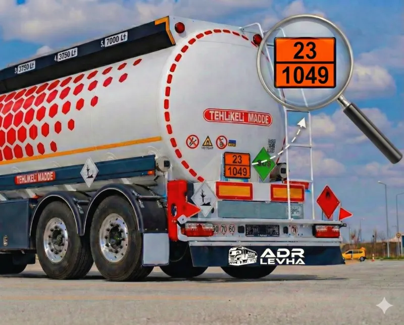 23-1049 HİDROJEN Tanker Levhası