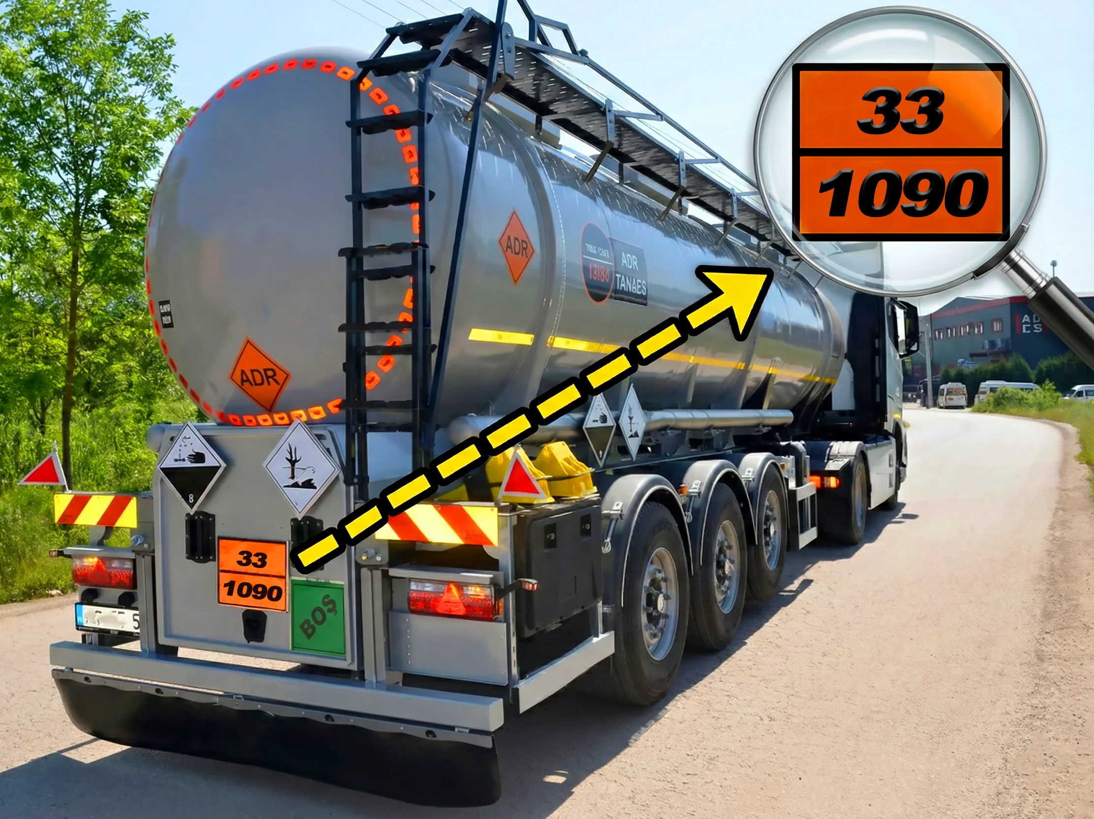 33-1090 ASETON Tanker Levhası