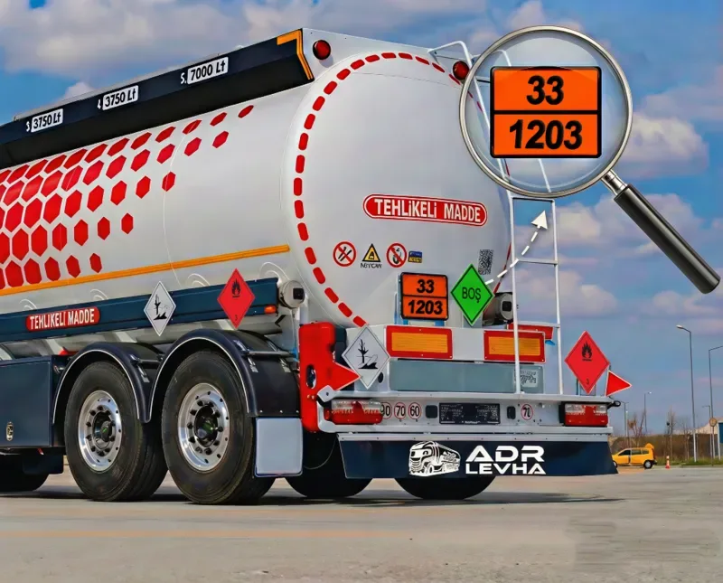 33-1203 BENZİN Tanker Levhası