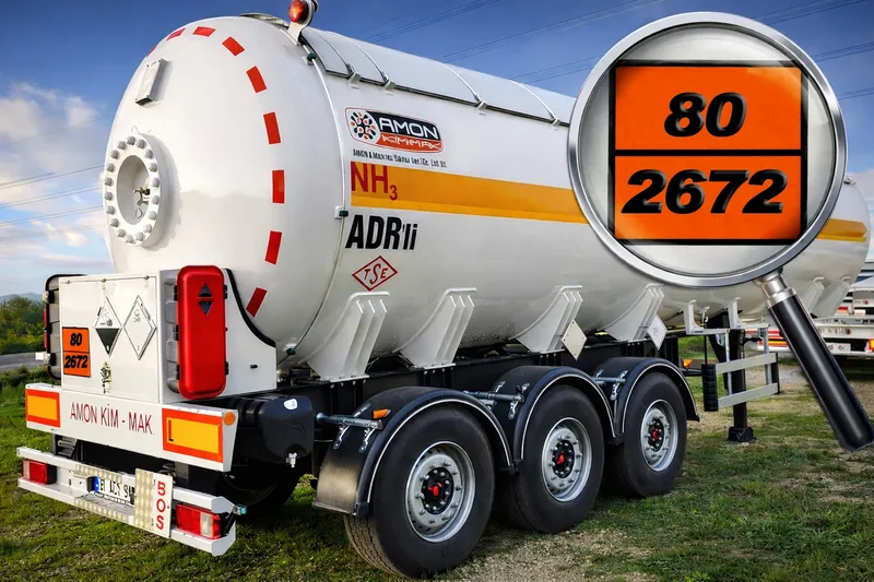 80-2672 AMONYAK ÇÖZELTİSİ Tanker Levhası